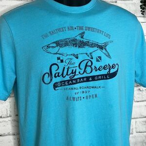 Izod Saltwalter ‘Salty Breeze Ocean Bar & Grill’ Relaxed Classic Tshirt Small